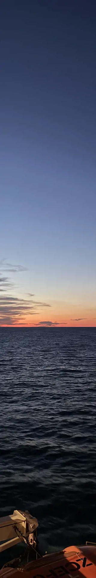 Letzter Sonnenuntergang und ein wenig Vorfreude aufs Land